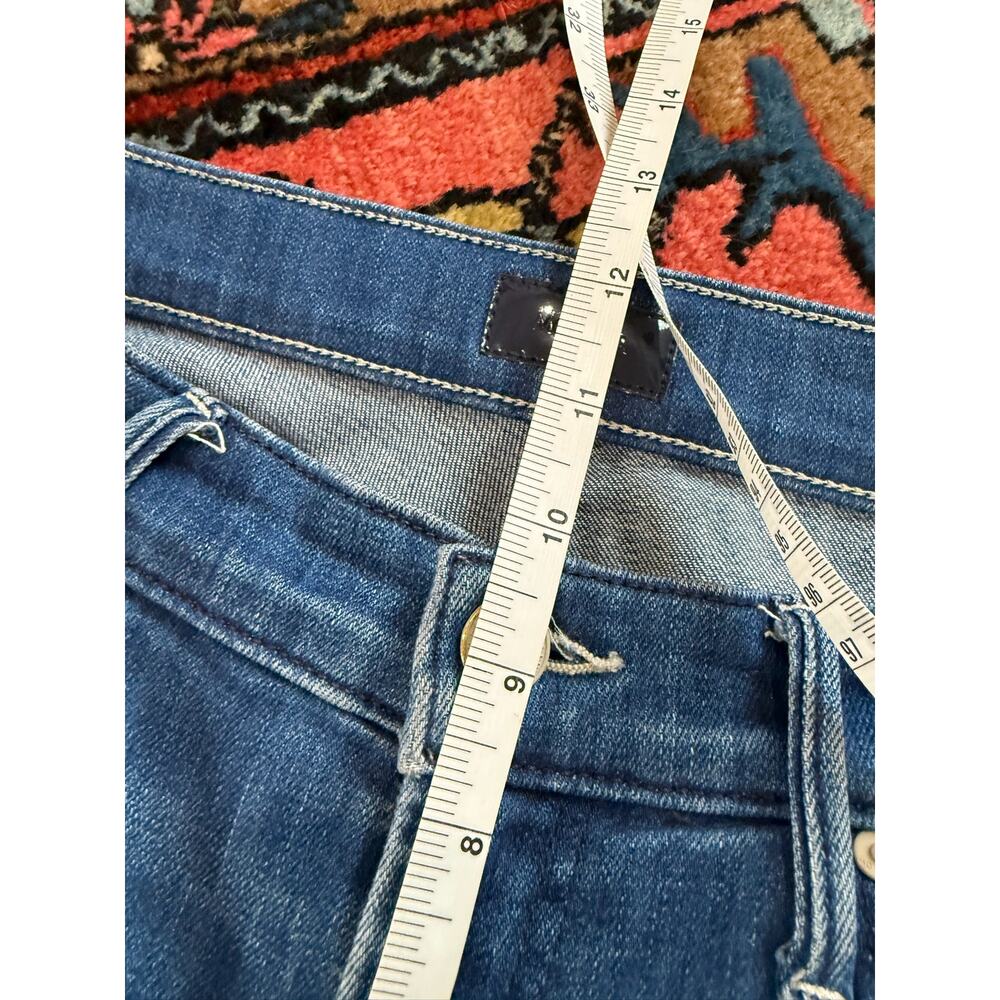 MOTHER Women's Blue Denim Flare Jeans - Picture 8 of 10